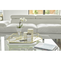 1004372-524 UMBRA zestaw doniczek TRIGG - biały, złoty King Home