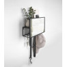 1012828-040 UMBRA organizer ścienny z lustrem CUBIKO czarny King Home