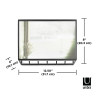 1012828-040 UMBRA organizer ścienny z lustrem CUBIKO czarny King Home