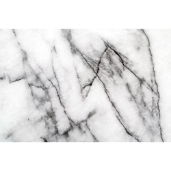KH1201100128 Stół GLAM MARBLE 110 - MDF, złota podstawa King Home