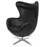 HE-066.P584.71 Fotel EGG SZEROKI PU czarny King Home