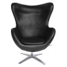 HE-066.P584.71 Fotel EGG SZEROKI PU czarny King Home