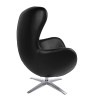 HE-066.P584.71 Fotel EGG SZEROKI PU czarny King Home