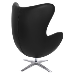 HE-066.P584.71 Fotel EGG SZEROKI PU czarny King Home