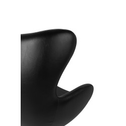 HE-066.P584.71 Fotel EGG SZEROKI PU czarny King Home