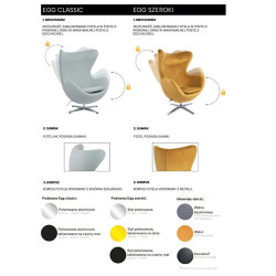 HE-066.P584.71 Fotel EGG SZEROKI PU czarny King Home