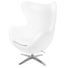 HE-066.TX202.01 Fotel EGG SZEROKI PU biały King Home