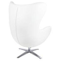 HE-066.TX202.01 Fotel EGG SZEROKI PU biały King Home