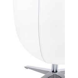HE-066.TX202.01 Fotel EGG SZEROKI PU biały King Home