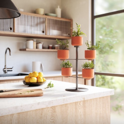 1015664-624 UMBRA doniczka stołowa TERRAPOTTA tytanowa King Home