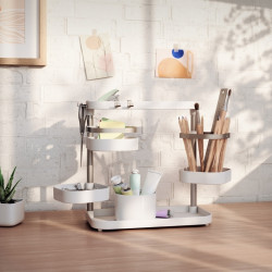 1017580-670 UMBRA organizer kuchenny HOLSTER biało / niklowany King Home