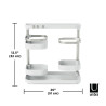 1017580-670 UMBRA organizer kuchenny HOLSTER biało / niklowany King Home