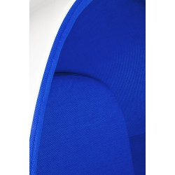 JH-069.BLUE Fotel OVALIA biało-niebieski - włókno szklane King Home
