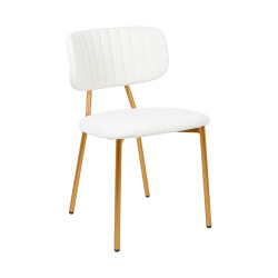 KH1201100126 Krzesło FABIOLA BOUCLE białe King Home