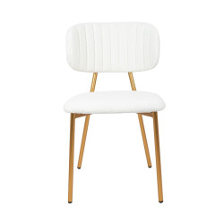 KH1201100126 Krzesło FABIOLA BOUCLE białe King Home