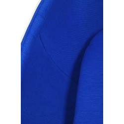 JH-069.BLUE Fotel OVALIA biało-niebieski - włókno szklane King Home