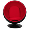 JH-066.BLACK.RED Fotel BALL BLACK czerwony King Home