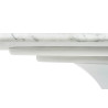 KH1501100126 Stół TULIP ELLIPSE MARBLE CARRARA biały - blat owalny marmurowy, metal King Home