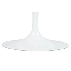 KH1501100126 Stół TULIP ELLIPSE MARBLE CARRARA biały - blat owalny marmurowy, metal King Home