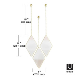 358777-221 UMBRA lustra DIMA DIAMOND złote King Home