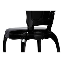 666-APC.BLACK Krzesło KING czarne - poliwęglan King Home