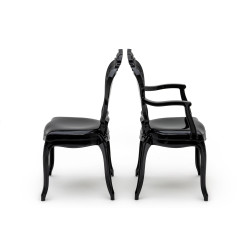 666-APC.BLACK Krzesło KING czarne - poliwęglan King Home