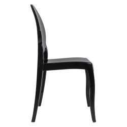 PC502.BLACK Krzesło ELIZABETH czarne - poliwęglan King Home