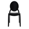 PC502.BLACK Krzesło ELIZABETH czarne - poliwęglan King Home