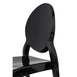 PC502.BLACK Krzesło ELIZABETH czarne - poliwęglan King Home
