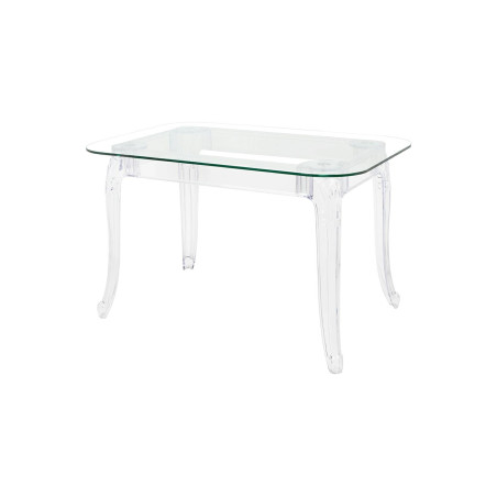 KH010100205 Stół KING 120 transparentny - poliwęglan, szkło hartowane King Home