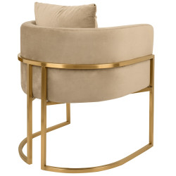MSE011000303.V13 Fotel CHLOE VELVET khaki King Home