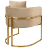 MSE011000303.V13 Fotel CHLOE VELVET khaki King Home
