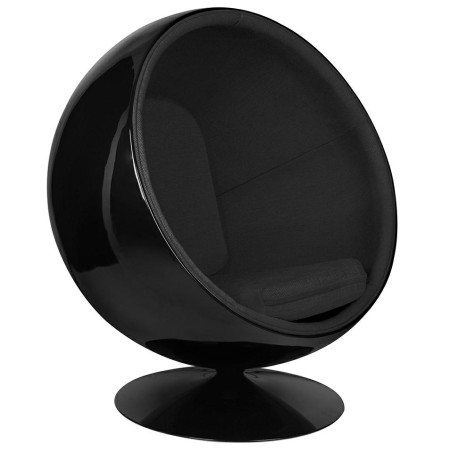JH-066.BLACK.BL Fotel BALL BLACK czarny King Home
