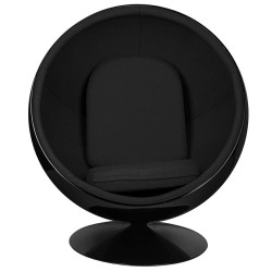 JH-066.BLACK.BL Fotel BALL BLACK czarny King Home