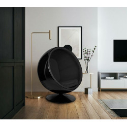 JH-066.BLACK.BL Fotel BALL BLACK czarny King Home