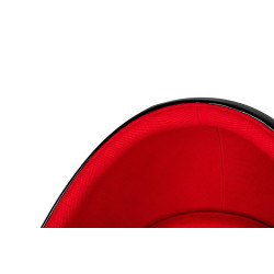 JH-069.BLACK.RED Fotel OVALIA BLACK czerwony King Home