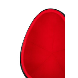 JH-069.BLACK.RED Fotel OVALIA BLACK czerwony King Home