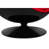 JH-069.BLACK.RED Fotel OVALIA BLACK czerwony King Home