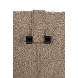 KH1301100125 Fotel TEDDY GRAND ciemny brązowy z podnóżkiem King Home