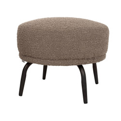 KH1301100125 Fotel TEDDY GRAND ciemny brązowy z podnóżkiem King Home