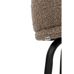 KH1301100125 Fotel TEDDY GRAND ciemny brązowy z podnóżkiem King Home