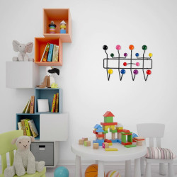 CH-02.BLACK.MIX Wieszak ALL COLOURS mix King Home