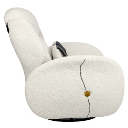 KH1501100179 Fotel obrotowy TAPE TEDDY biały King Home