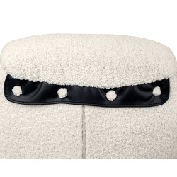 KH1501100179 Fotel obrotowy TAPE TEDDY biały King Home