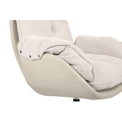 KH1501100181 Fotel obrotowy CARINO beżowy King Home