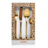 52631 KARE zestaw sztućców GLORIA MATT GOLD 16 szt. King Home