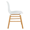 DC-1662 Krzesło IKAR białe - polipropylen, drewno bukowe King Home