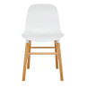DC-1662 Krzesło IKAR białe - polipropylen, drewno bukowe King Home