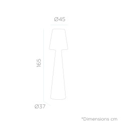 LUMLL165OFNW NEW GARDEN lampa podłogowa LOLA 165  CABLE biała King Home