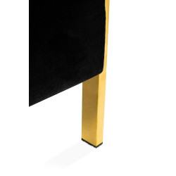 CD053.GOLD Fotel LORD złoty - poduszka czarny velvet King Home